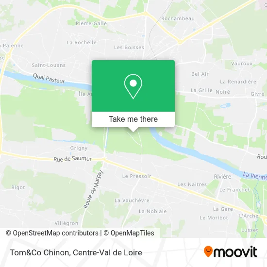 Tom&Co Chinon map