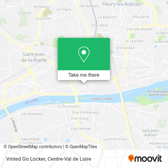 Vinted Go Locker map