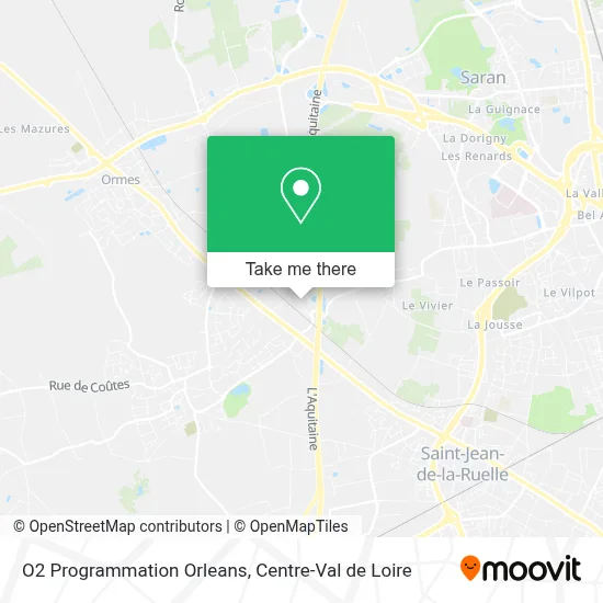 O2 Programmation Orleans map