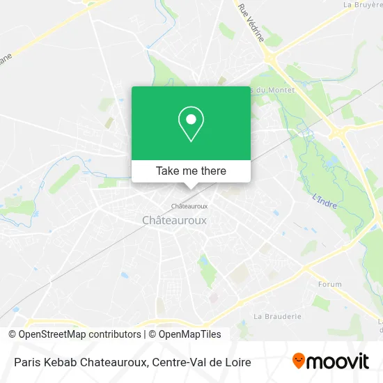 Paris Kebab Chateauroux map