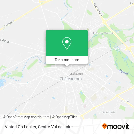 Vinted Go Locker map
