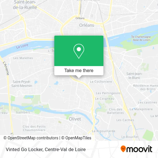 Vinted Go Locker map