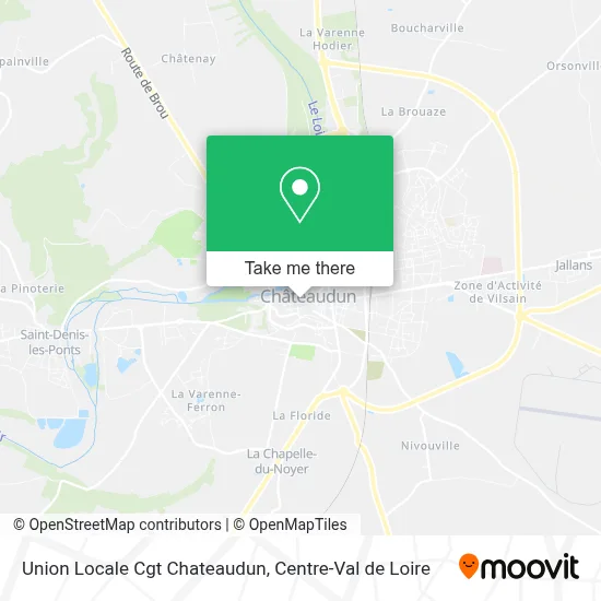 Union Locale Cgt Chateaudun map
