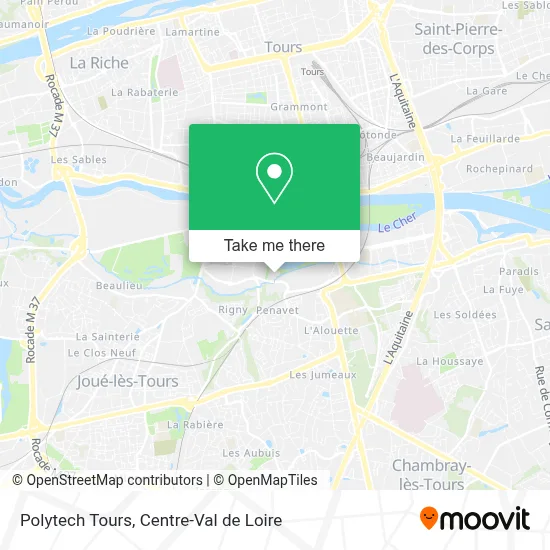 Polytech Tours map