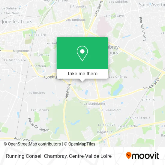 Running Conseil Chambray map