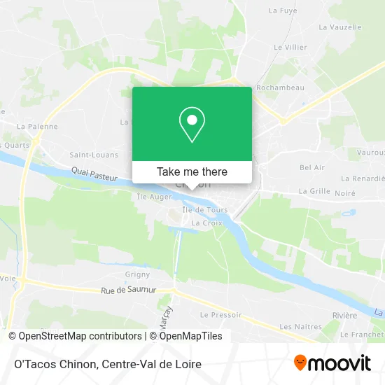 O'Tacos Chinon map