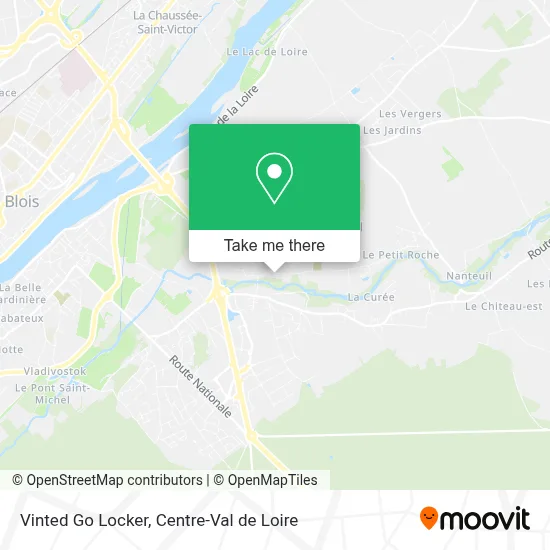 Vinted Go Locker map