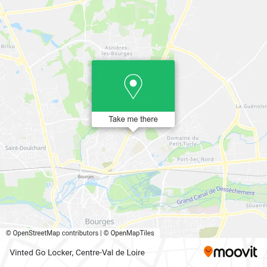 Vinted Go Locker map
