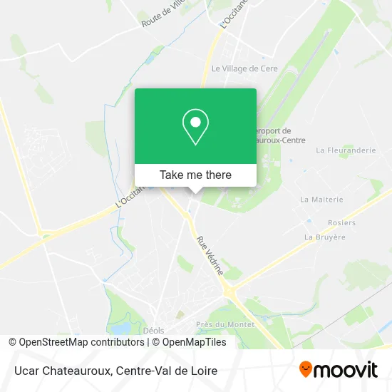 Ucar Chateauroux map
