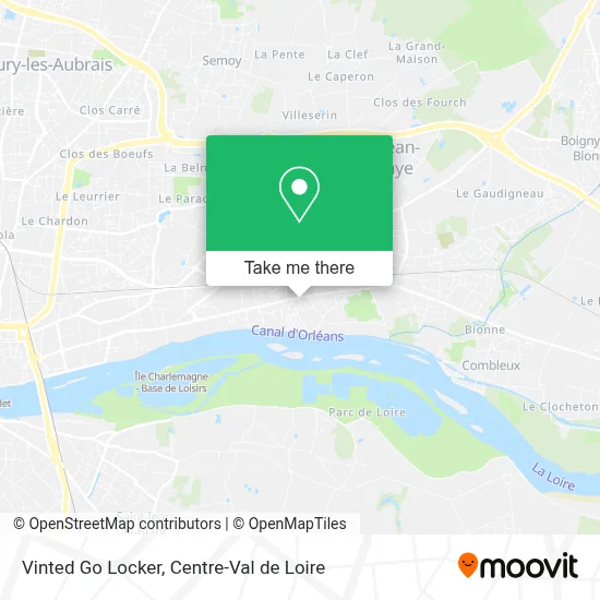 Vinted Go Locker map