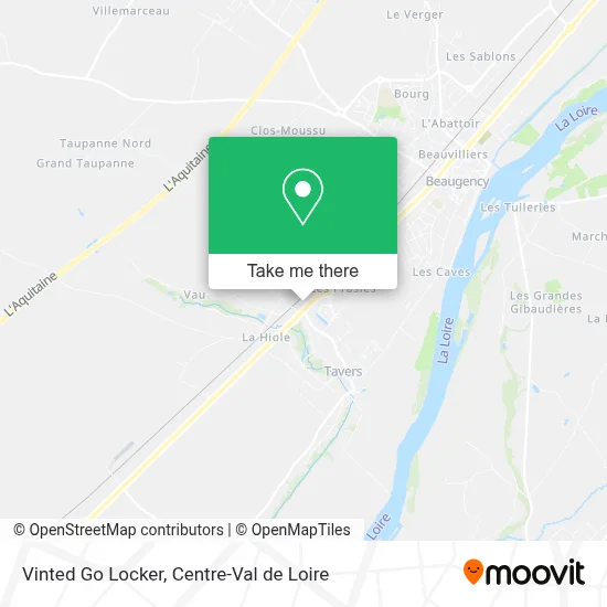 Vinted Go Locker map