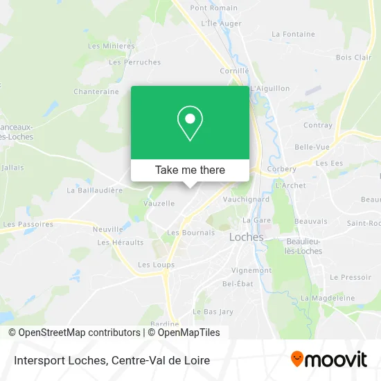Intersport Loches map