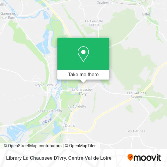 Library La Chaussee D'Ivry map
