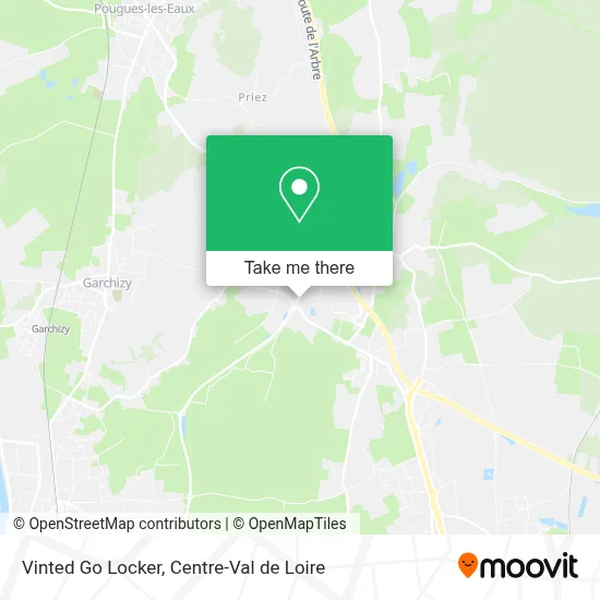 Vinted Go Locker map