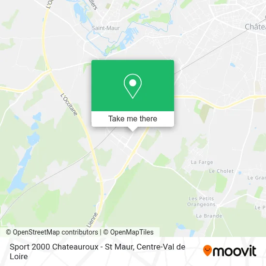 Sport 2000 Chateauroux - St Maur map