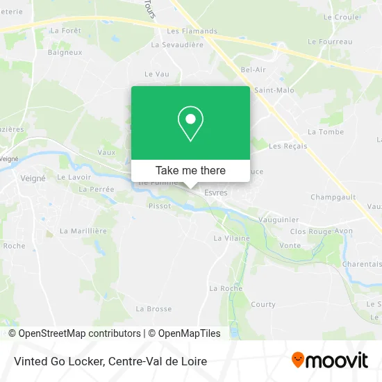 Vinted Go Locker map