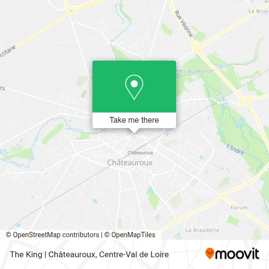 The King | Châteauroux map