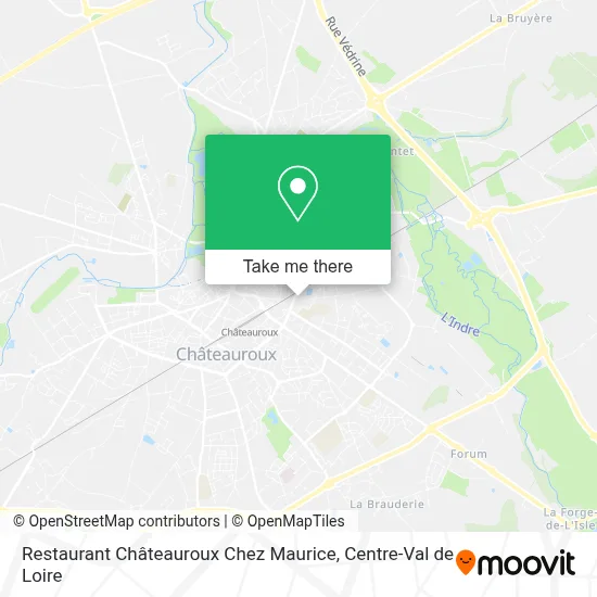 Restaurant Châteauroux Chez Maurice map