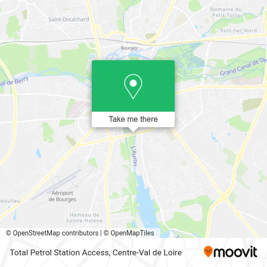 Total Petrol Station Access map