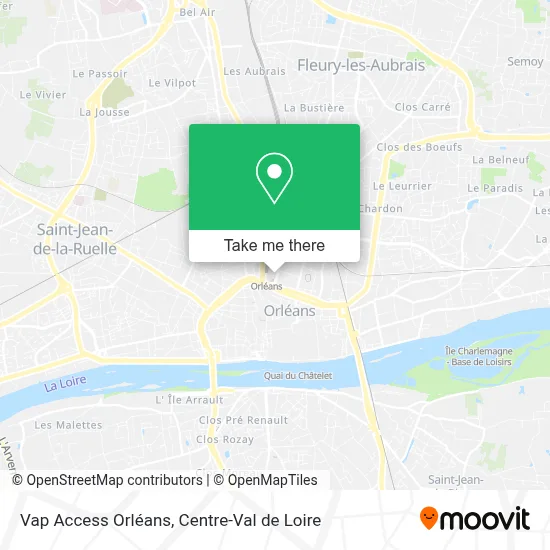 Vap Access Orléans map