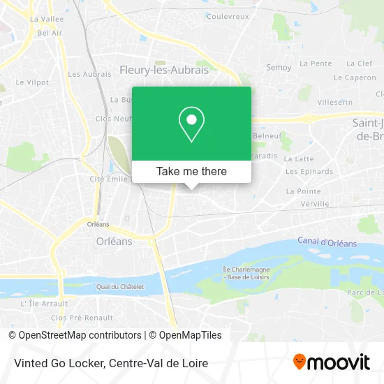 Vinted Go Locker map
