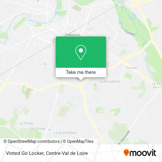 Vinted Go Locker map
