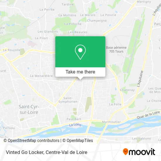 Vinted Go Locker map