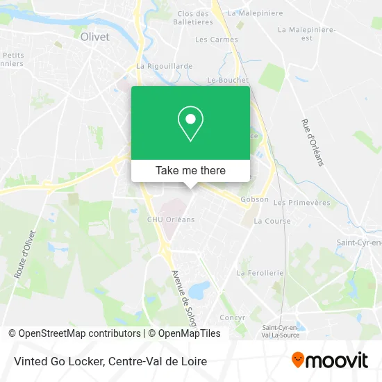 Vinted Go Locker map