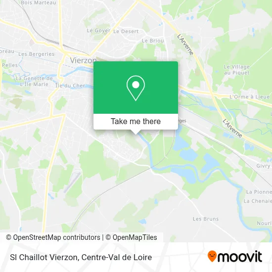 Sl Chaillot Vierzon map