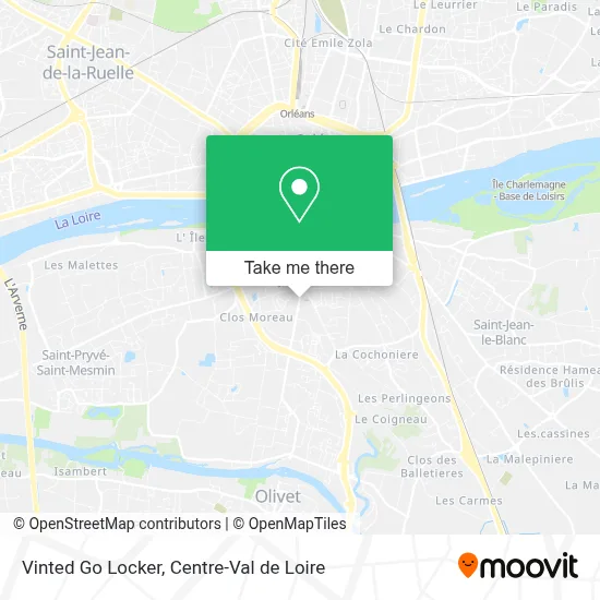 Vinted Go Locker map