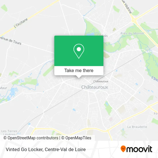 Vinted Go Locker map