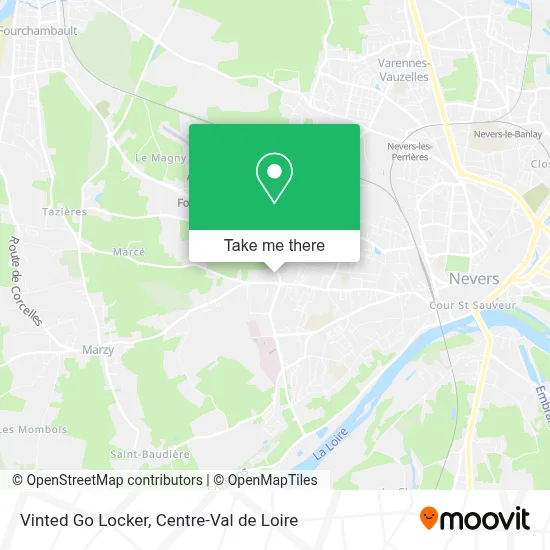 Vinted Go Locker map