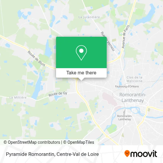 Pyramide Romorantin map