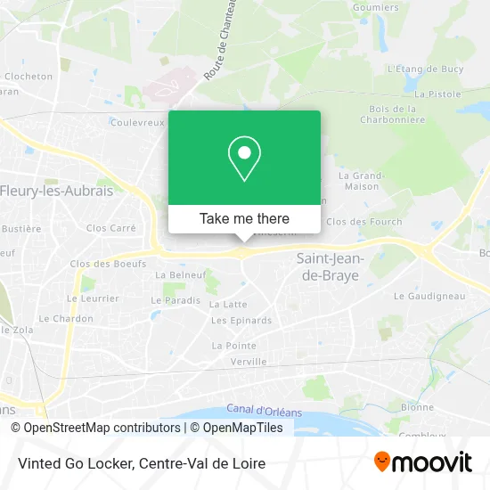 Vinted Go Locker map