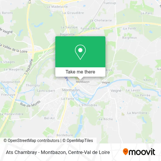 Ats Chambray - Montbazon map