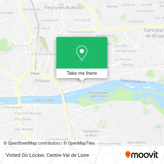 Vinted Go Locker map