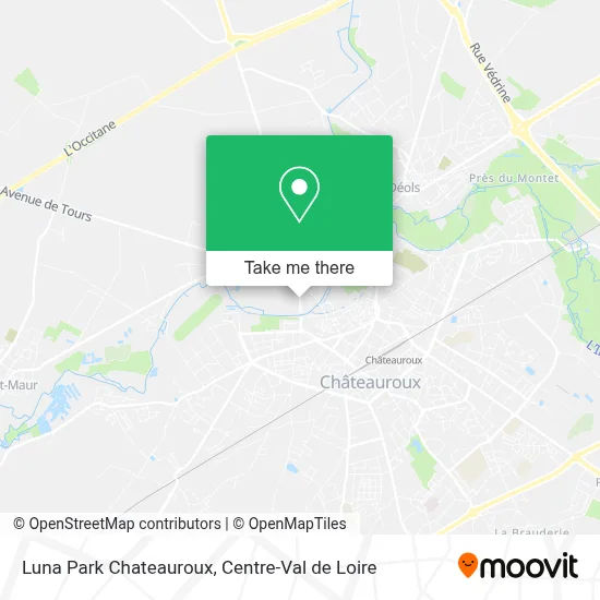 Luna Park Chateauroux map