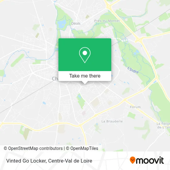 Vinted Go Locker map