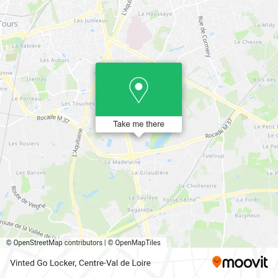 Vinted Go Locker map