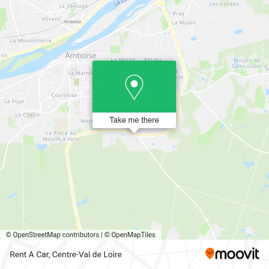 Rent A Car map
