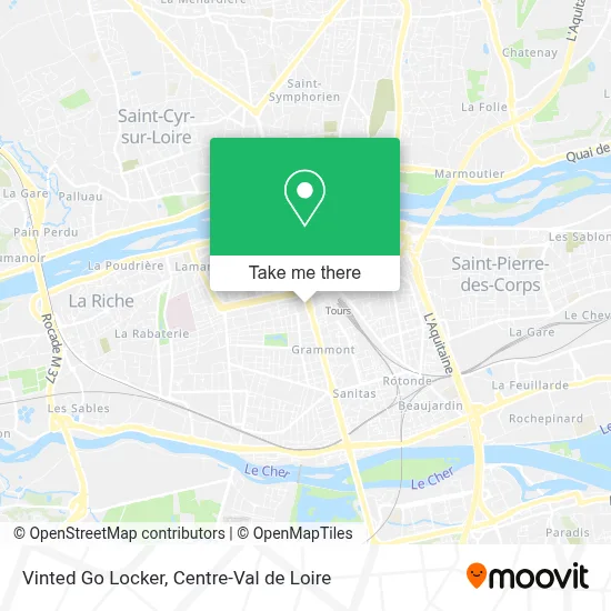 Vinted Go Locker map