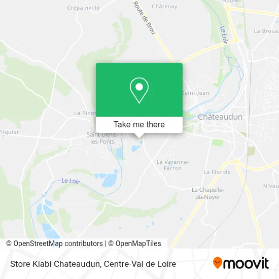 Store Kiabi Chateaudun map