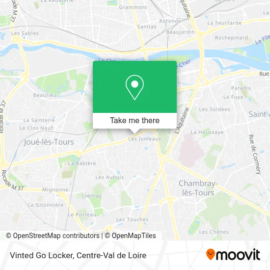 Vinted Go Locker map