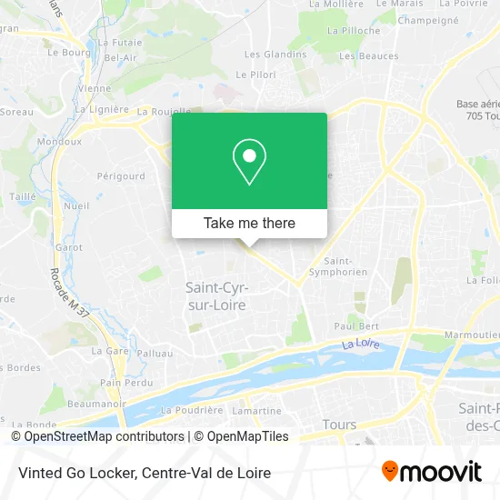 Vinted Go Locker map
