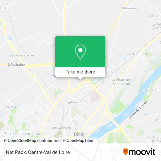Net Pack map