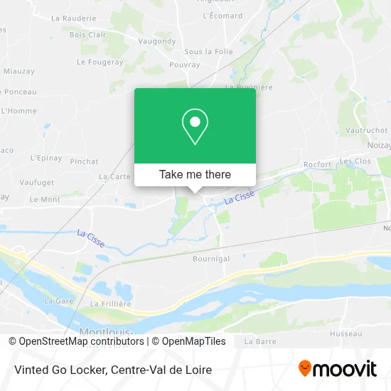 Vinted Go Locker map