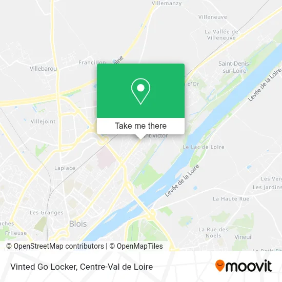 Vinted Go Locker map