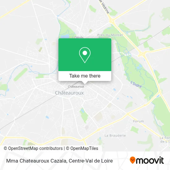 Mma Chateauroux Cazala map