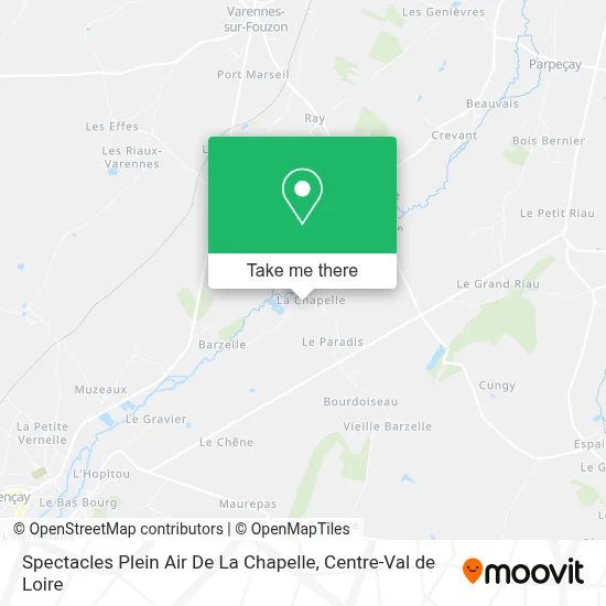 Spectacles Plein Air De La Chapelle map