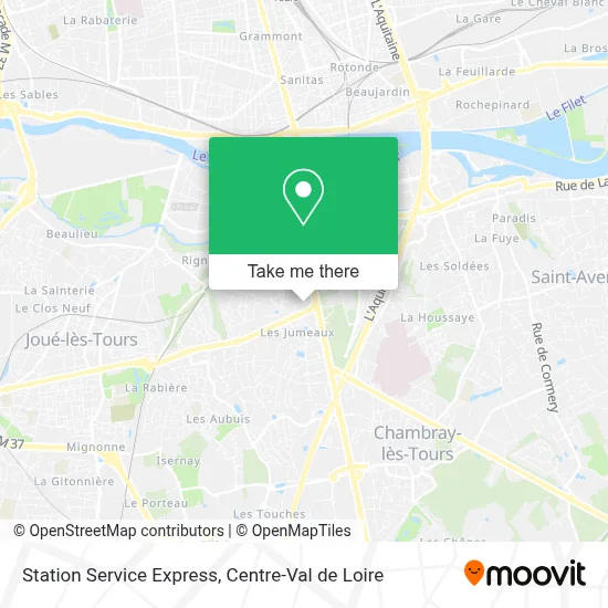 Station Service Express map
